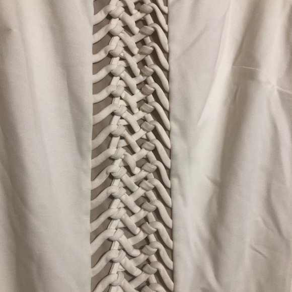 Ivory BeBe Knot Detail Dress - Size Large - Picture 1 of 5